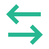 arrow left right line
