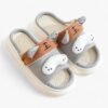 Chausson Claquette Animal Oreilles Peluche