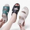Chausson Claquette Femme Cuir Multicolore