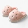 Chausson Cochon Fourrure Rose