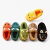 Chausson Dinosaure Peluche Multicolore