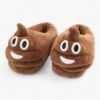 Chausson Emoji Caca Peluche Marron