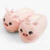 Chausson Kawaii Licorne Peluche Rose
