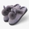 Chausson Lapin Fourrure Pompon
