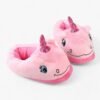 Chausson Licorne Peluche Rose