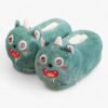 Chausson Monstre Peluche Vert