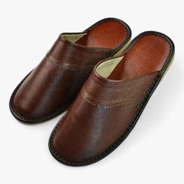 Chausson Mule Cuir Homme