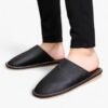 Chausson Mule Cuir Homme
