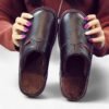 Chausson Mule Cuir Intérieur Fourré