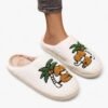 Chausson Mule Peluche Singe Arbre