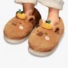 Chausson Nounours Peluche Marron