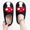 Chausson Pantoufle Noir Champignon