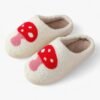 Chausson Peluche Champignon Rouge