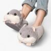 Chausson Peluche Hamster Gris