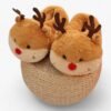 Chausson Renne Peluche Nez Rouge