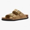 Chausson Sandale Boucle en Cuir