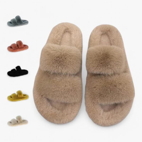 Chausson Sandale Fourrure Douce