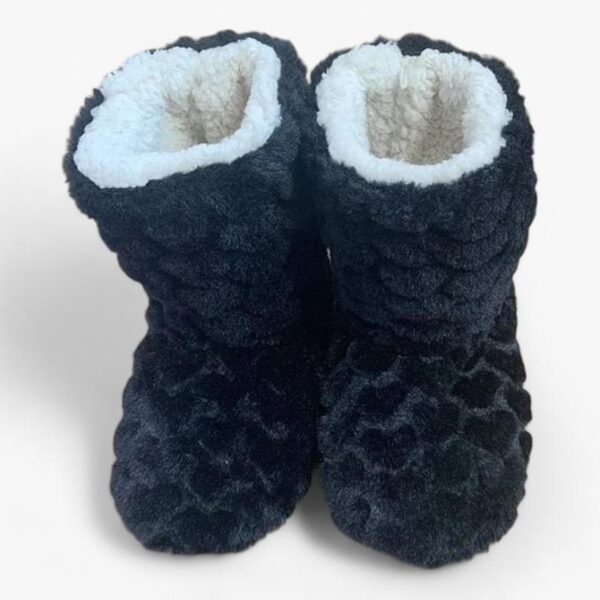 Pantoufle Bottine Peluche Antidérapante