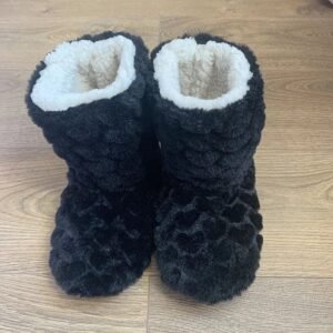 Pantoufle Bottine Peluche Antidérapante