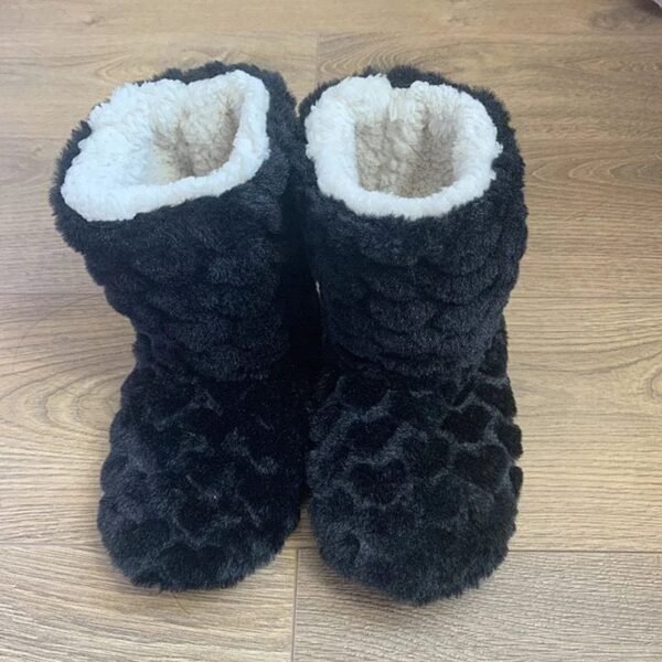 Pantoufle Bottine Peluche Antidérapante