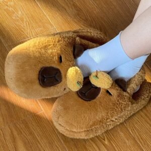 Chausson Ours Fourrure Antidérapant