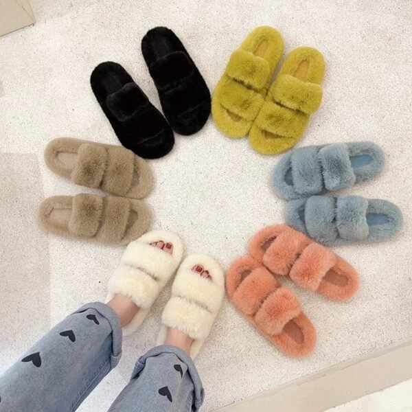 Chausson Sandale Fourrure Douce