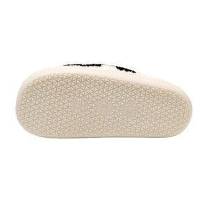 Chausson Mules Carreaux Noirs et Blancs