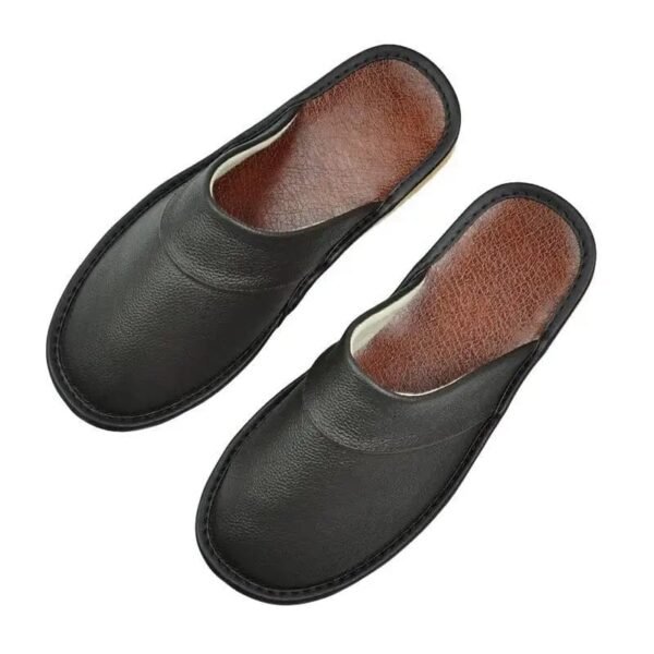 Chausson Mule Cuir Homme
