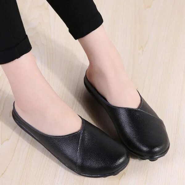 Chausson Mule Cuir Femme