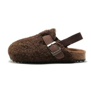 Chausson Mouton Bouclé avec Boucles