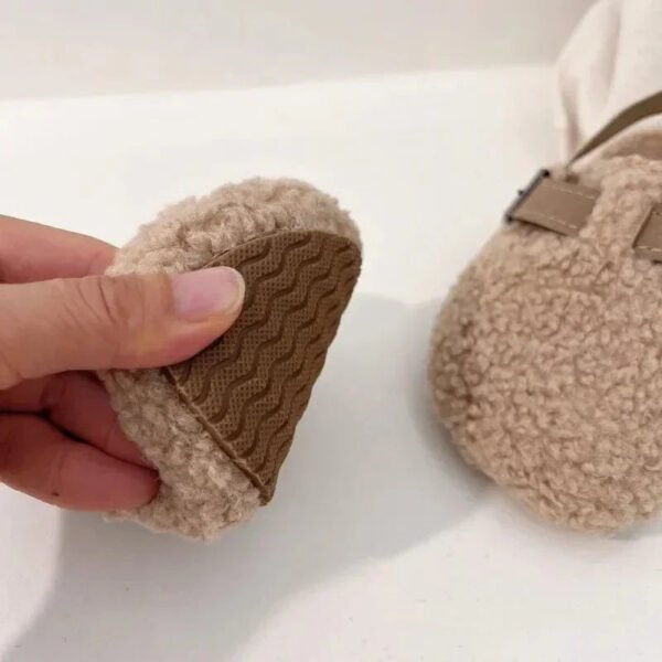 Chausson Mouton Bouclé avec Boucles