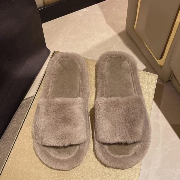 Chausson Claquette Fourrure Douce