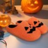 Chausson Halloween Citrouille Peluche