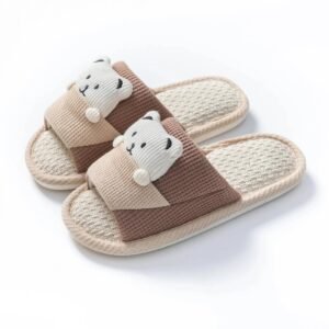 Chausson Sandale Peluche Ours