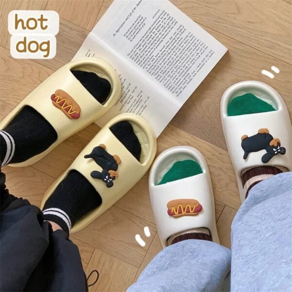 Chausson Claquette Design Hot Dog