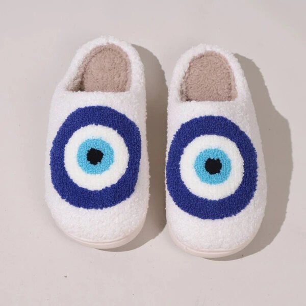 Chausson Oeil Bleu Peluche