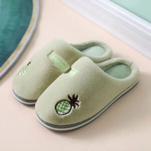 Chausson Mules Ananas Coton Doux