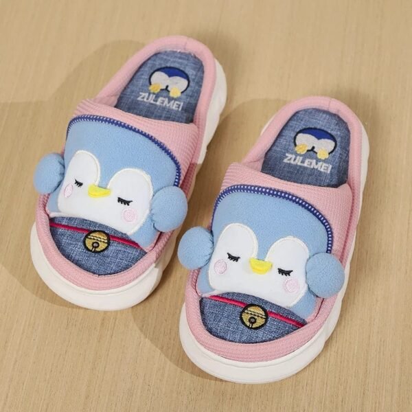 Chausson Claquette Pingouin Peluche