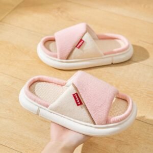 Chausson Sandale en Coton Coloré