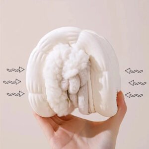Chausson Femme Peluche Nœud Papillon