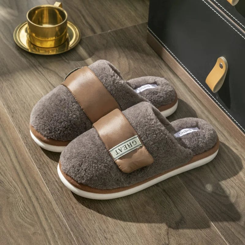 Chaussons D'hiver HILAX Ultra Confort - Pantoufles Chaudes En Fausse Fourrure Pour La Maison
