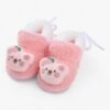 Chausson Bébé Ourson Rose ok