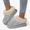 Chausson Femme Fourrure Pailleté ok