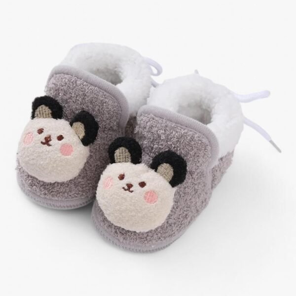 Chausson Hiver Bébé Ours en Peluche ok