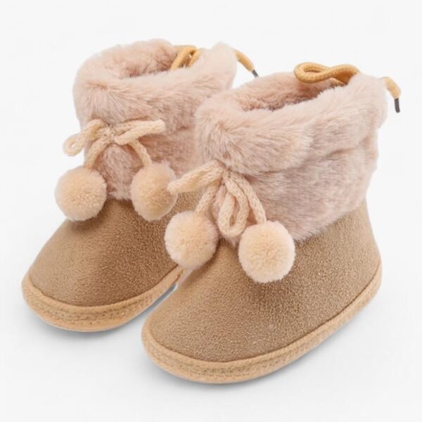 Chausson Hiver Bébé à Pompons ok