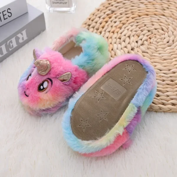 Chausson Licorne Enfant Fluffy