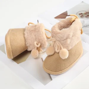 Chausson Hiver Bébé à Pompons