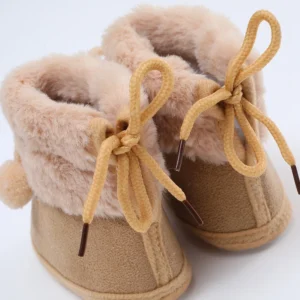 Chausson Hiver Bébé à Pompons