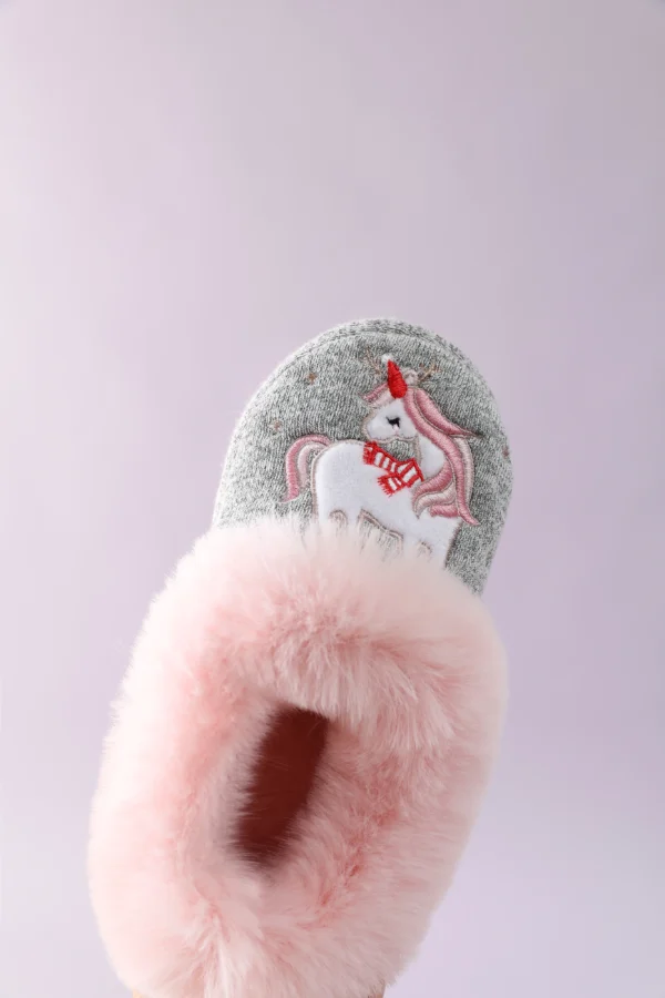 Chausson Licorne Fourrure Enfant