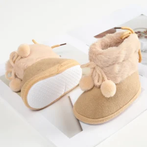 Chausson Hiver Bébé à Pompons